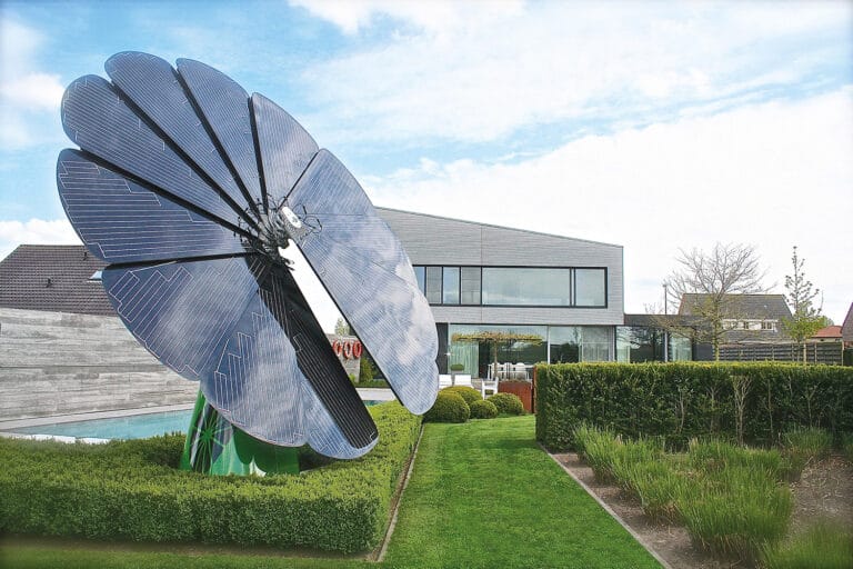 Fixing smart solar flower