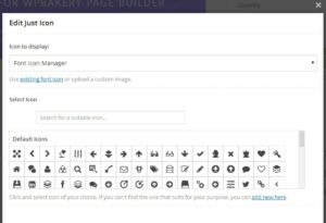 Icon counter wpbakery